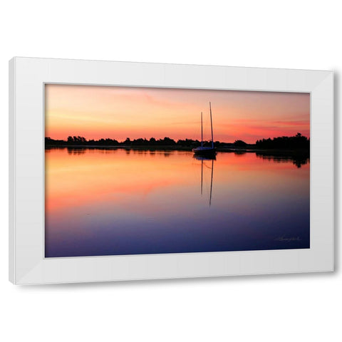 New Day Dawning White Modern Wood Framed Art Print by Hausenflock, Alan