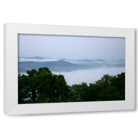 Serene Countryside II White Modern Wood Framed Art Print by Hausenflock, Alan