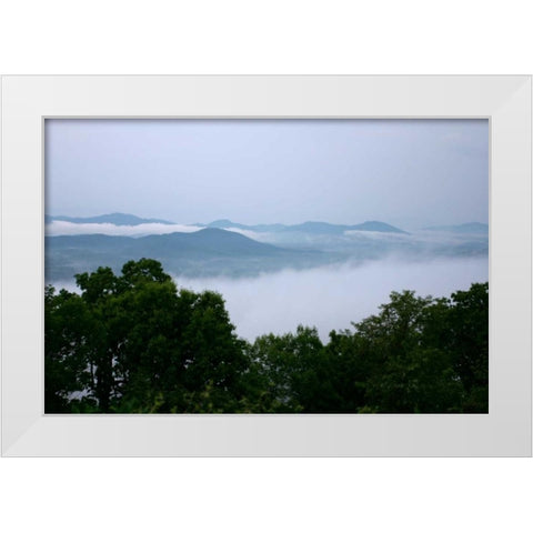 Serene Countryside II White Modern Wood Framed Art Print by Hausenflock, Alan