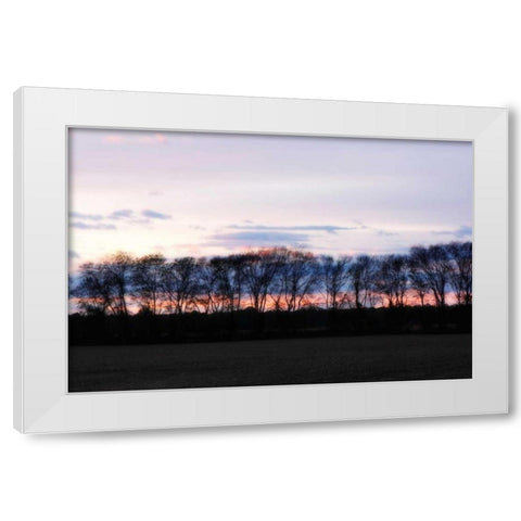 Winter Sunset II White Modern Wood Framed Art Print by Hausenflock, Alan