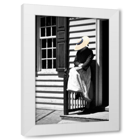 Waiting White Modern Wood Framed Art Print by Hausenflock, Alan