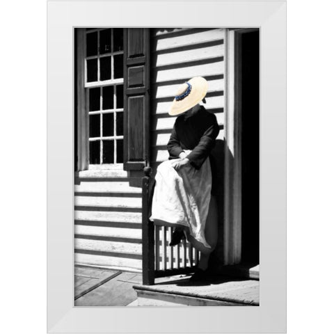 Waiting White Modern Wood Framed Art Print by Hausenflock, Alan