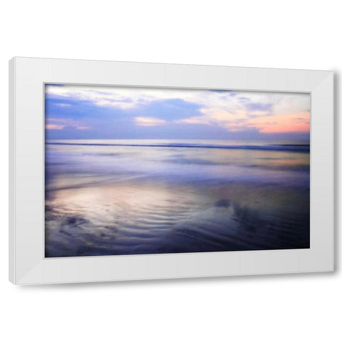 Soft Shore I White Modern Wood Framed Art Print by Hausenflock, Alan
