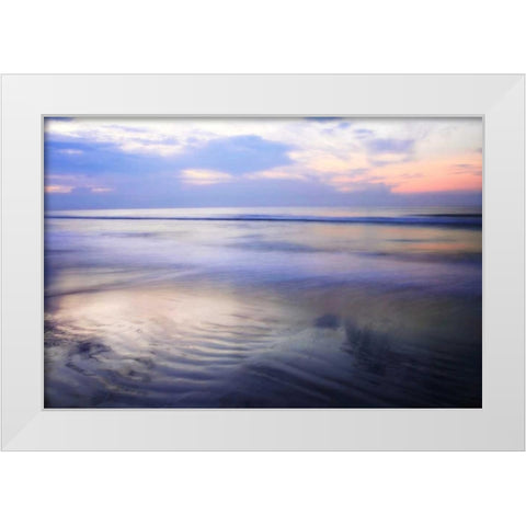 Soft Shore I White Modern Wood Framed Art Print by Hausenflock, Alan