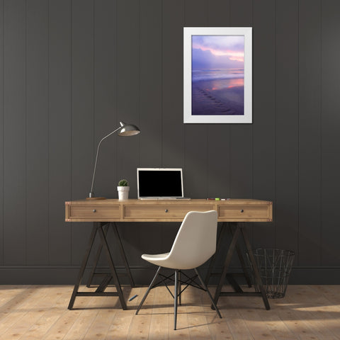 Wrightsville Sunrise II White Modern Wood Framed Art Print by Hausenflock, Alan