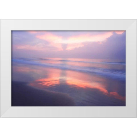 Wrightsville Sunrise III White Modern Wood Framed Art Print by Hausenflock, Alan