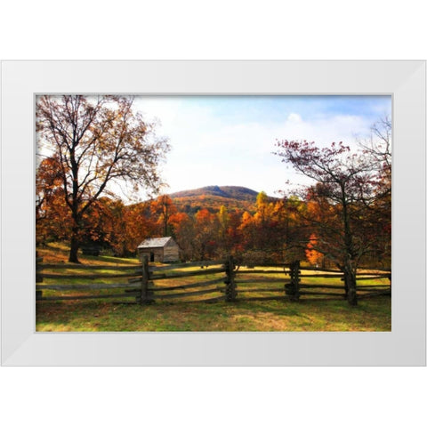 Homestead I White Modern Wood Framed Art Print by Hausenflock, Alan
