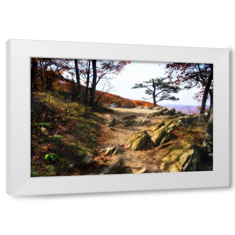 Stoney Ridge I White Modern Wood Framed Art Print by Hausenflock, Alan