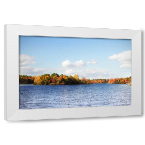 Greenwood Lake IV White Modern Wood Framed Art Print by Hausenflock, Alan