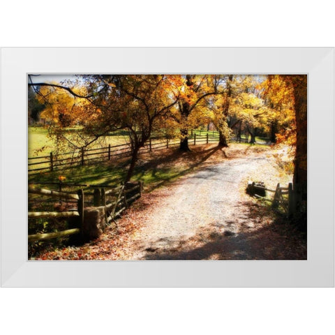 Autumn on Kent Farm II White Modern Wood Framed Art Print by Hausenflock, Alan