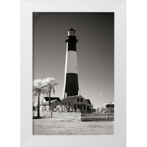 Tybee Island Lighthouse White Modern Wood Framed Art Print by Johnson, George