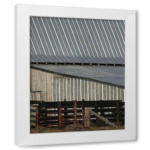 Big Barn I White Modern Wood Framed Art Print by Larson, Scott