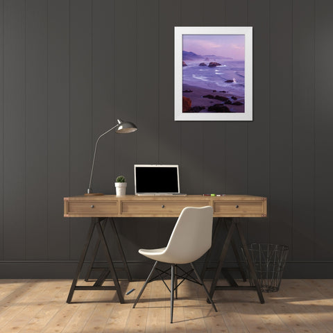 Ecola State Park I White Modern Wood Framed Art Print by Leahy, Ike