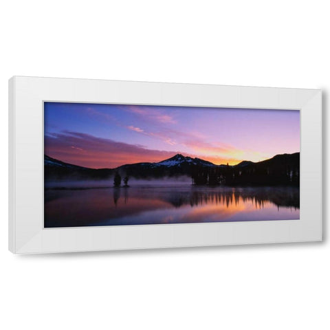 Broken Top III White Modern Wood Framed Art Print by Leahy, Ike