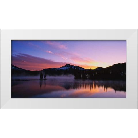 Broken Top III White Modern Wood Framed Art Print by Leahy, Ike