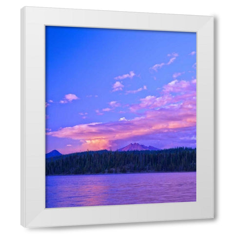 Broken Top V White Modern Wood Framed Art Print by Leahy, Ike
