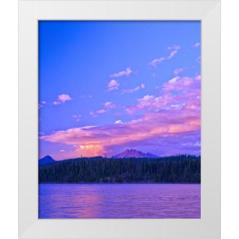 Broken Top V White Modern Wood Framed Art Print by Leahy, Ike