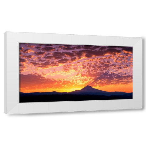 Mt. Hood XXIII White Modern Wood Framed Art Print by Leahy, Ike