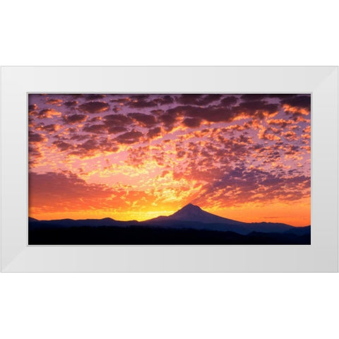 Mt. Hood XXIII White Modern Wood Framed Art Print by Leahy, Ike