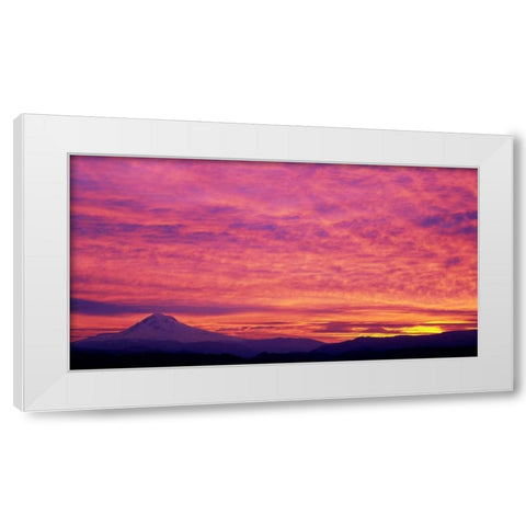 Mt. Hood XXV White Modern Wood Framed Art Print by Leahy, Ike