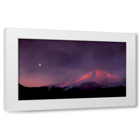 Mt. Hood XXIX White Modern Wood Framed Art Print by Leahy, Ike