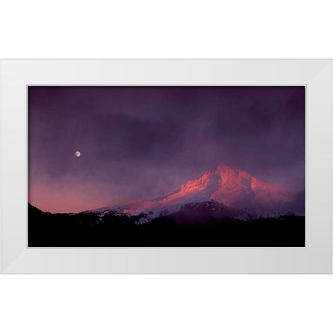 Mt. Hood XXIX White Modern Wood Framed Art Print by Leahy, Ike