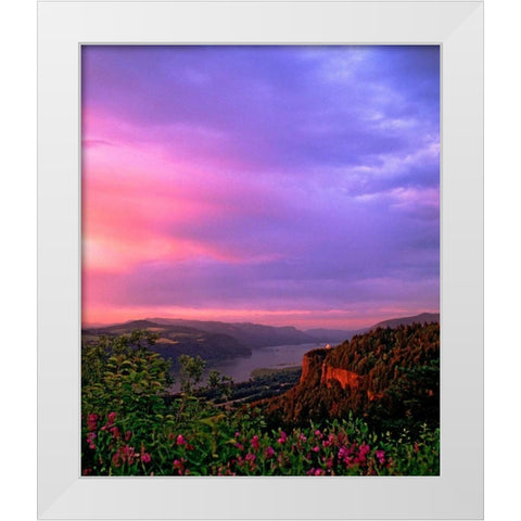Columbia River Gorge IX White Modern Wood Framed Art Print by Leahy, Ike