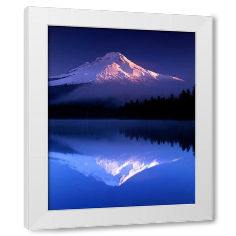 Peace White Modern Wood Framed Art Print by Leahy, Ike