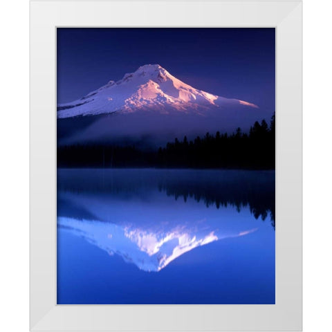 Peace White Modern Wood Framed Art Print by Leahy, Ike