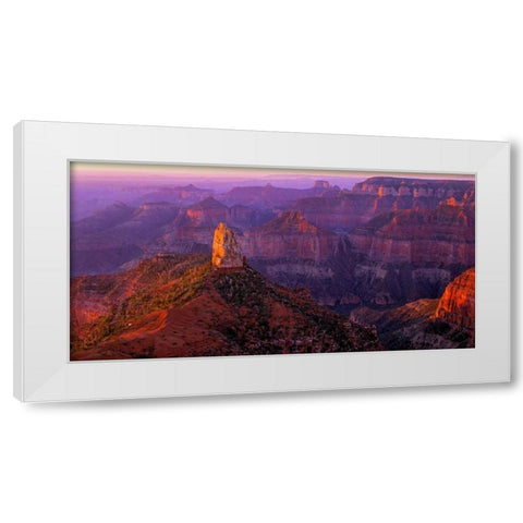 Mt. Hayden II White Modern Wood Framed Art Print by Leahy, Ike