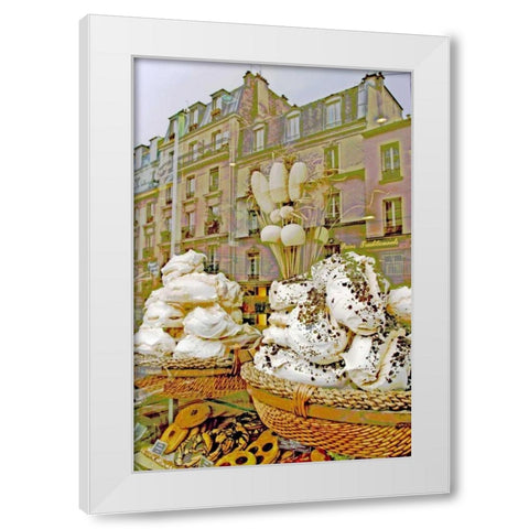 Pastry Window I White Modern Wood Framed Art Print by Love, Maureen