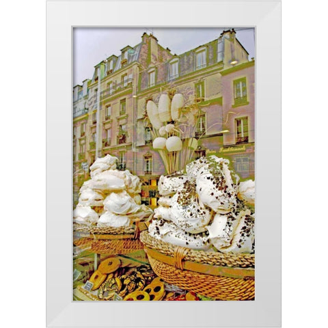 Pastry Window I White Modern Wood Framed Art Print by Love, Maureen