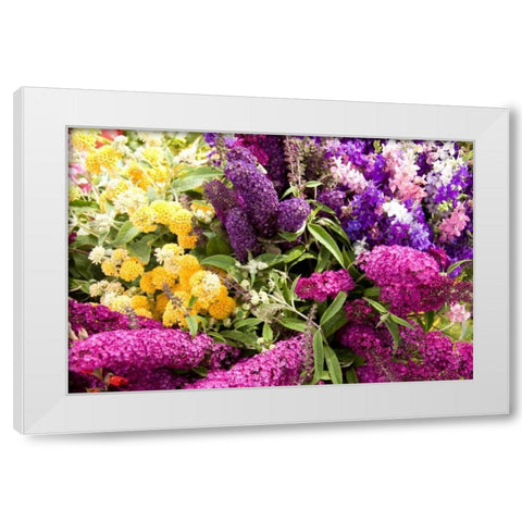 English Summer I White Modern Wood Framed Art Print by Love, Maureen