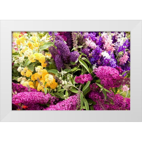 English Summer I White Modern Wood Framed Art Print by Love, Maureen