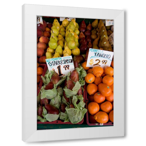 Fruit Stand II White Modern Wood Framed Art Print by Love, Maureen