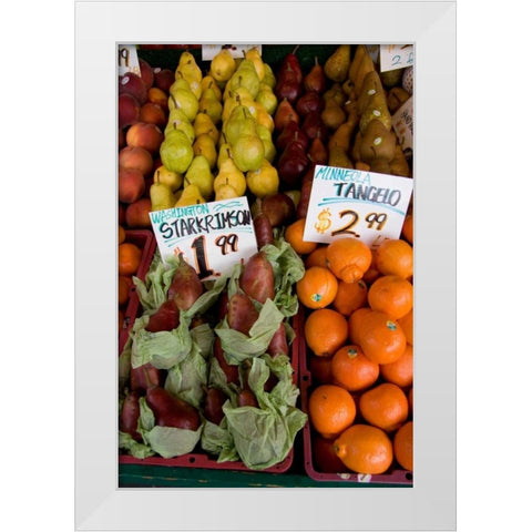 Fruit Stand II White Modern Wood Framed Art Print by Love, Maureen