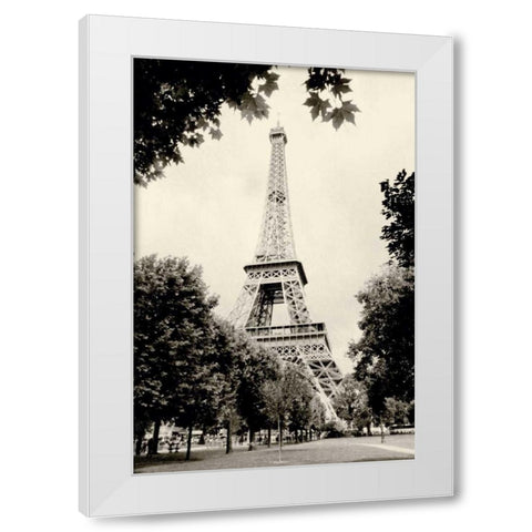 Eiffel Tower I White Modern Wood Framed Art Print by Melious, Amy