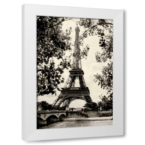 Eiffel Tower II White Modern Wood Framed Art Print by Melious, Amy