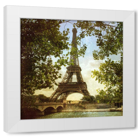 Eiffel Tower IV White Modern Wood Framed Art Print by Melious, Amy