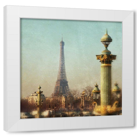 Eiffel Tower VI White Modern Wood Framed Art Print by Melious, Amy