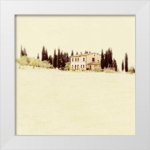 Tuscan Villa I White Modern Wood Framed Art Print by Melious, Amy