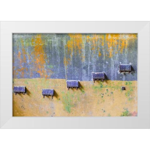 Abstract Paint III White Modern Wood Framed Art Print by Mahan, Kathy