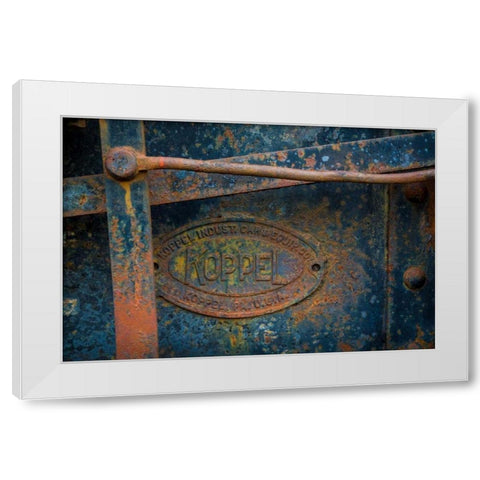 Historic Railroad V White Modern Wood Framed Art Print by Mahan, Kathy