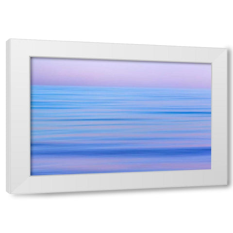 Hood Canal Fog I White Modern Wood Framed Art Print by Mahan, Kathy