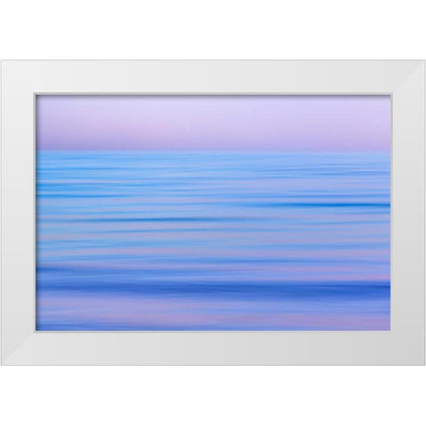 Hood Canal Fog I White Modern Wood Framed Art Print by Mahan, Kathy
