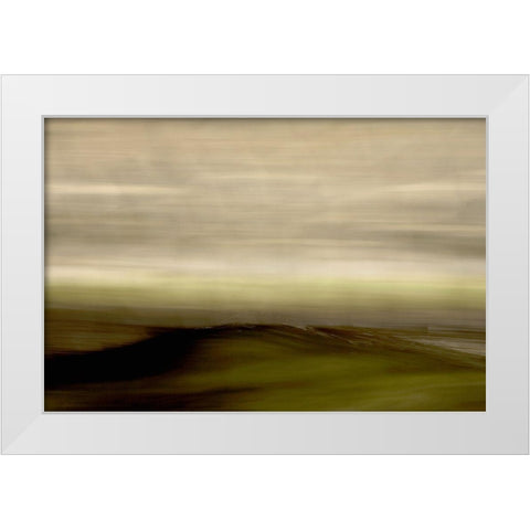 Streaked Horizon I White Modern Wood Framed Art Print by Millet, Karyn