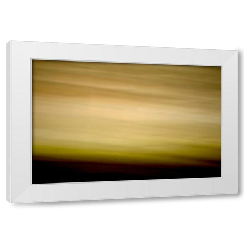 Streaked Horizon II White Modern Wood Framed Art Print by Millet, Karyn