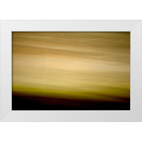 Streaked Horizon II White Modern Wood Framed Art Print by Millet, Karyn