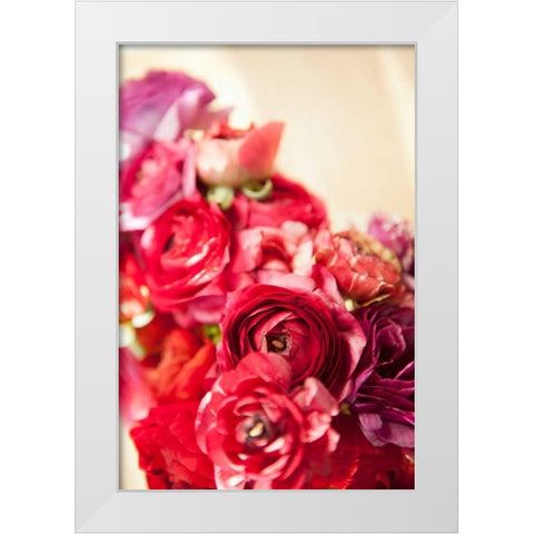 Peony Bouquet I White Modern Wood Framed Art Print by Millet, Karyn