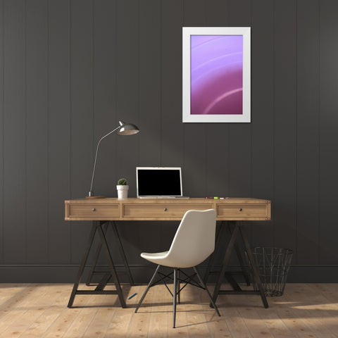 Purple II White Modern Wood Framed Art Print by Millet, Karyn
